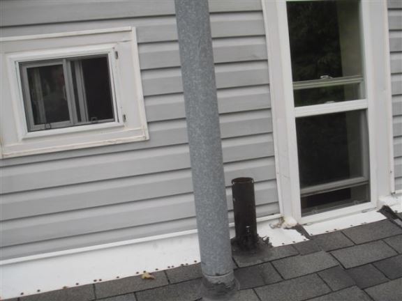 Plumbing vents should never be this close to a window or door. What is that smell?