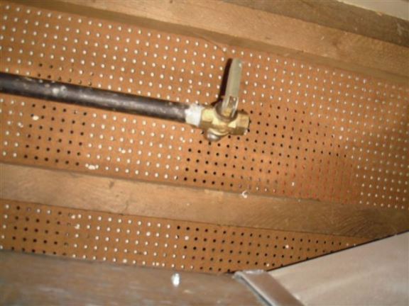 Gas lines not in use are required to be permanently capped. This one just has a shut-off valve.