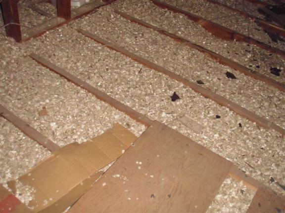 More vermiculite insulation that often contains asbestos.
